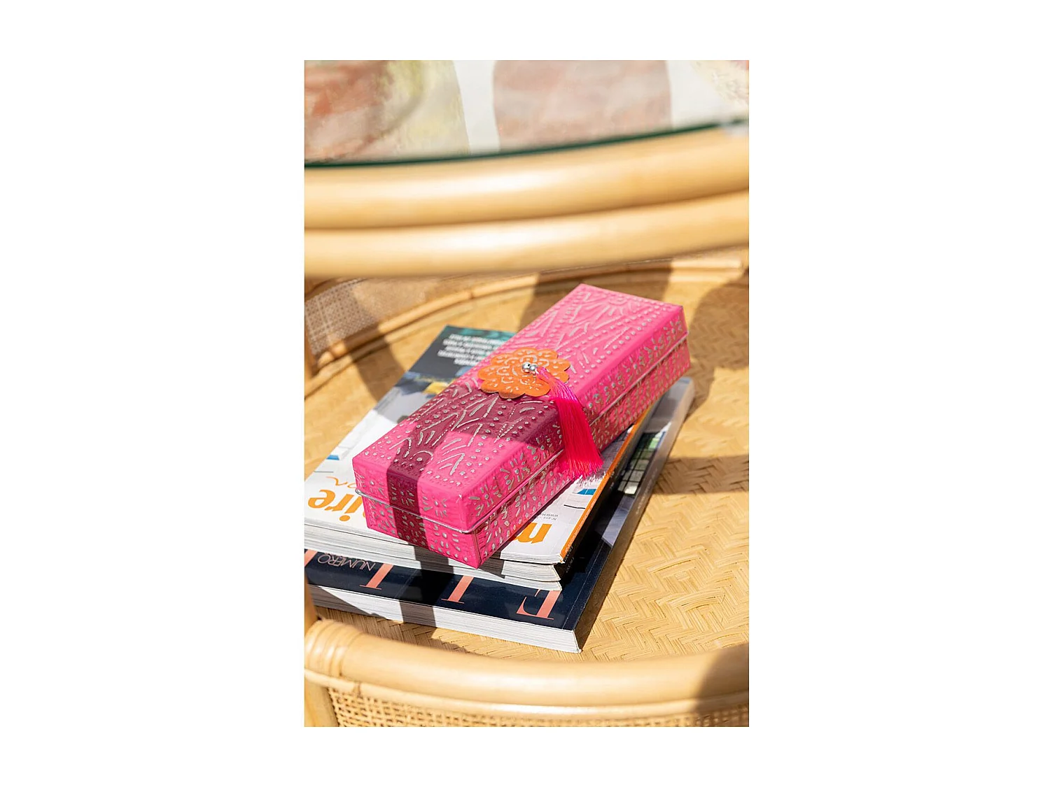 Lot de 2 Boîtes en Métal "Gigognes" 28cm Rose