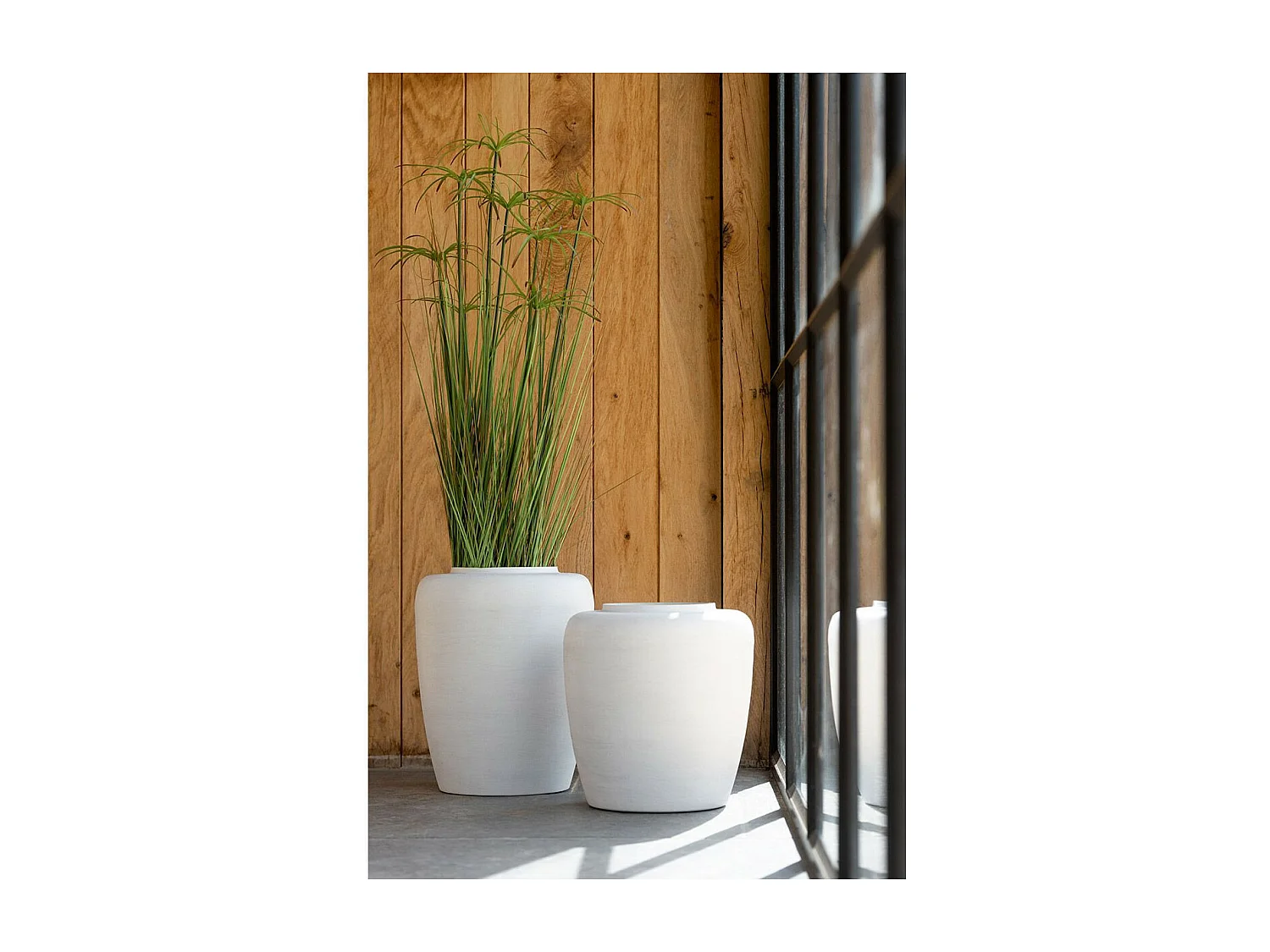 Plante Artificielle "Cyperus Alternifolius 8 Têtes" 132cm Vert