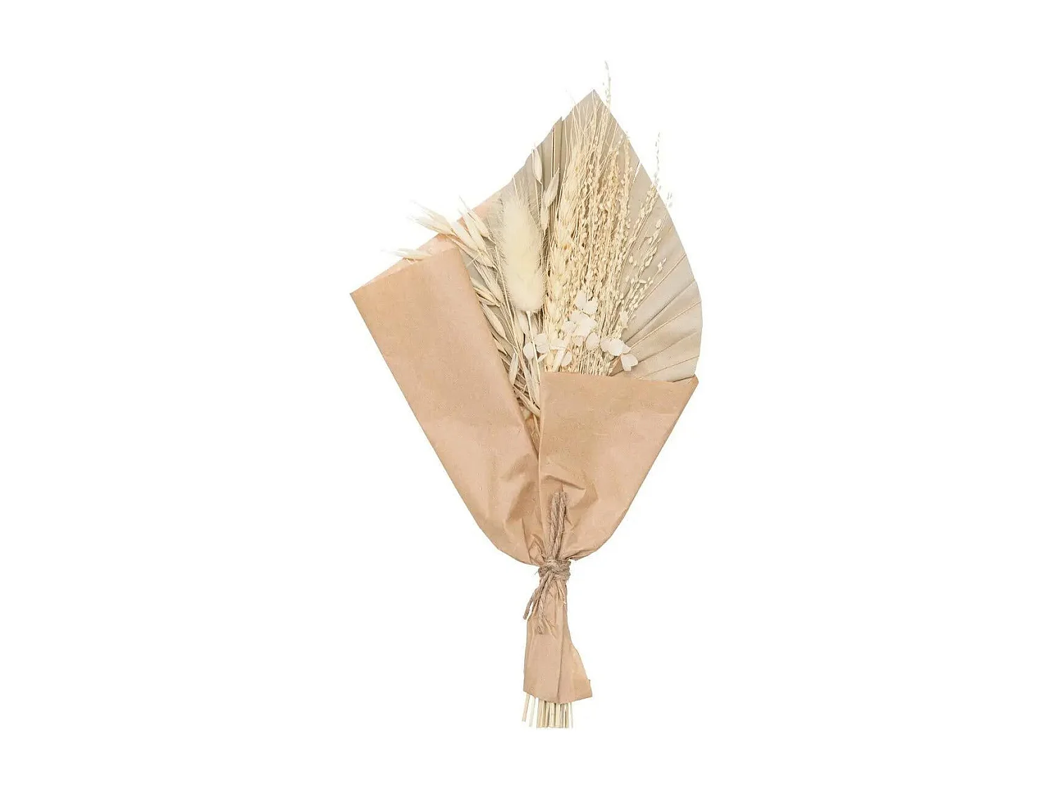 Mini Bouquet de Fleurs Naturelles "Seav" 30cm Beige