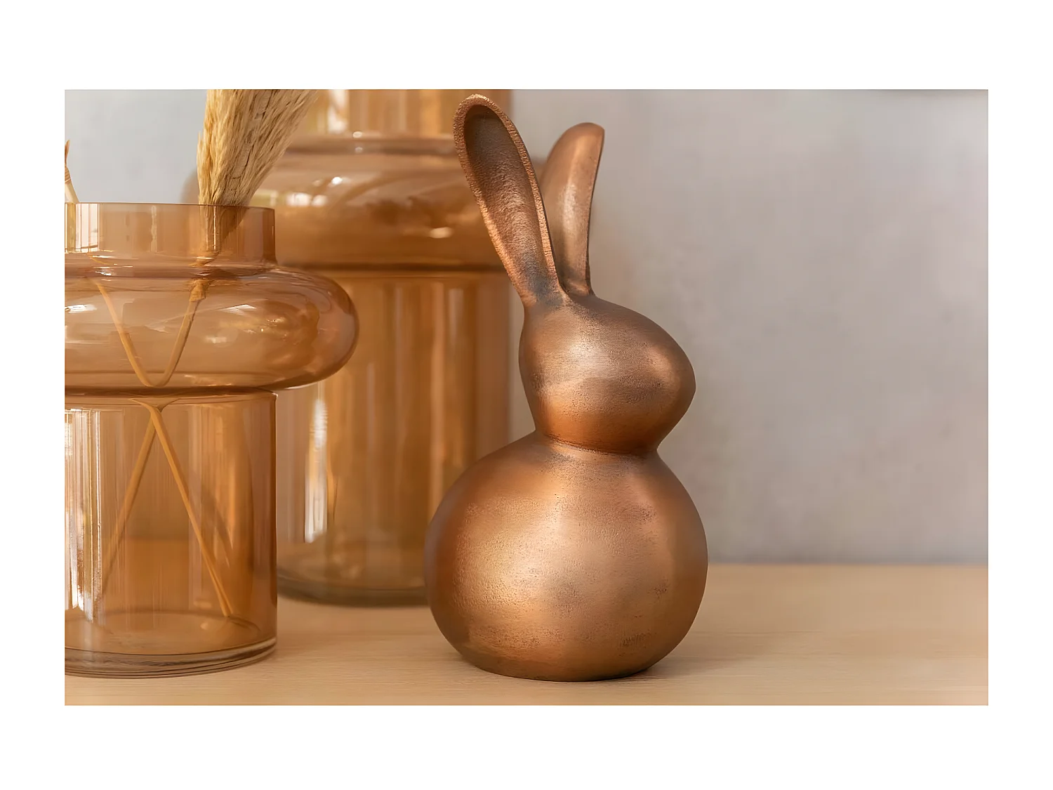 Vase Boule Design en Verre "Rita" 19cm Orange