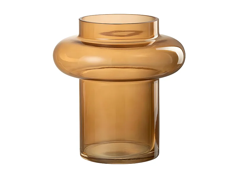 Vase Boule Design en Verre "Rita" 19cm Orange