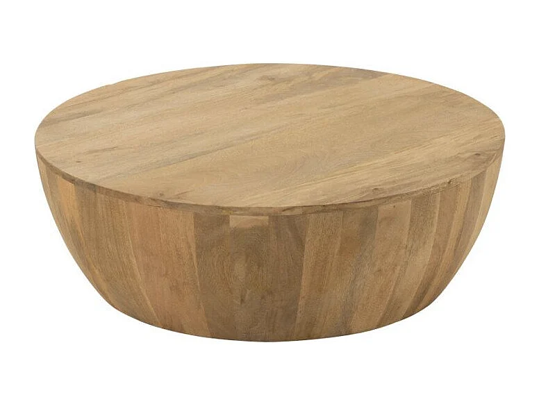 Table Basse en Bois "Camille" 88cm Naturel