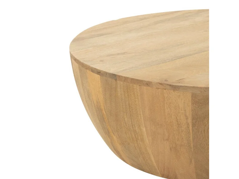 Table Basse en Bois "Camille" 88cm Naturel