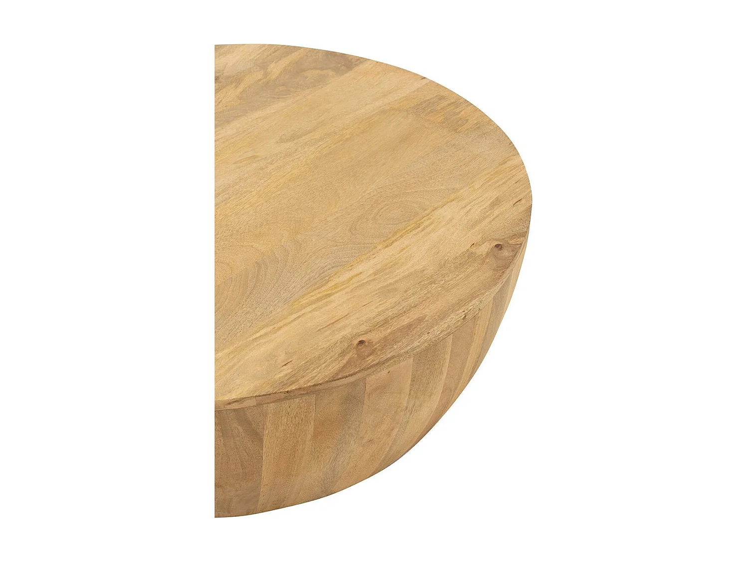 Table Basse en Bois "Camille" 88cm Naturel