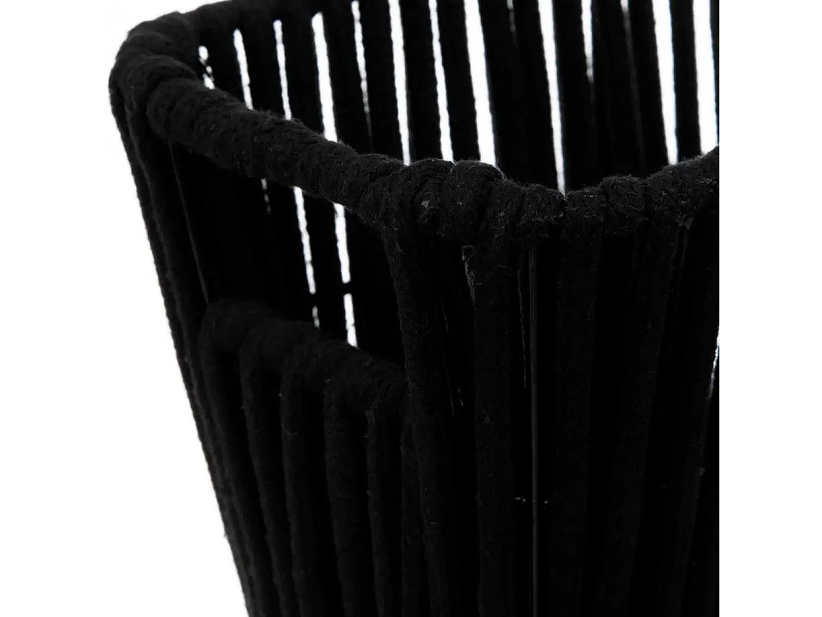 Panier de Rangement Déco "Manille" 15x31cm Noir