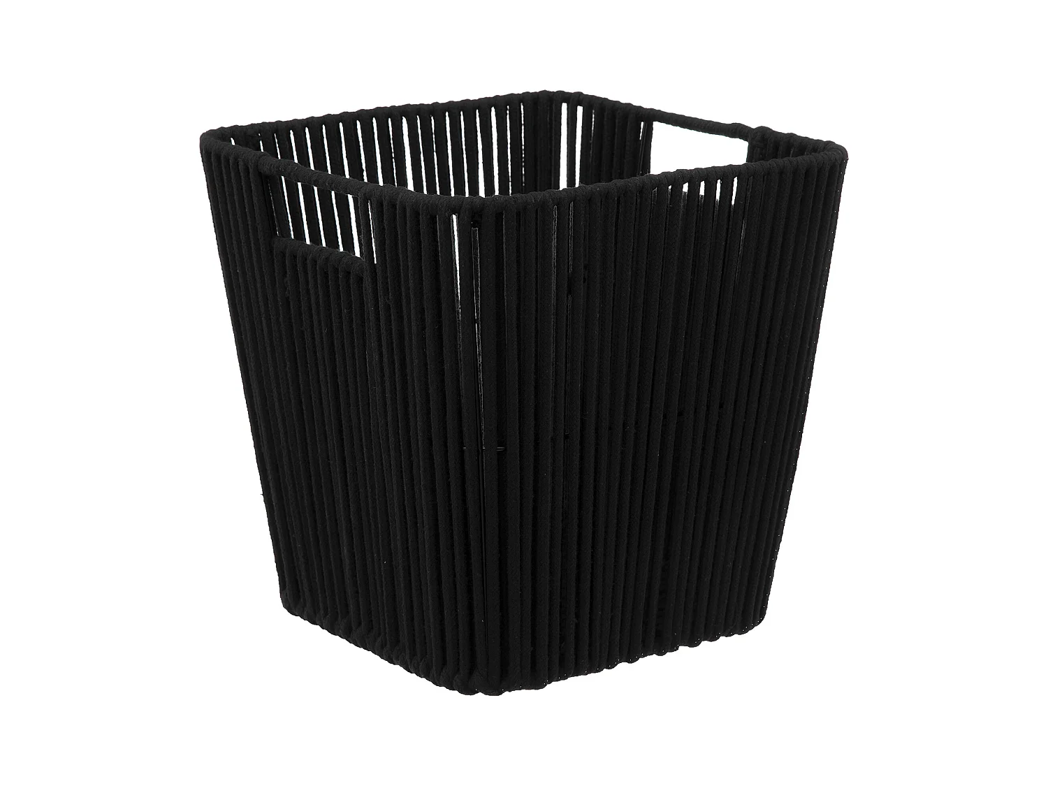 Panier de Rangement Carré "Manille" 31x31cm Noir