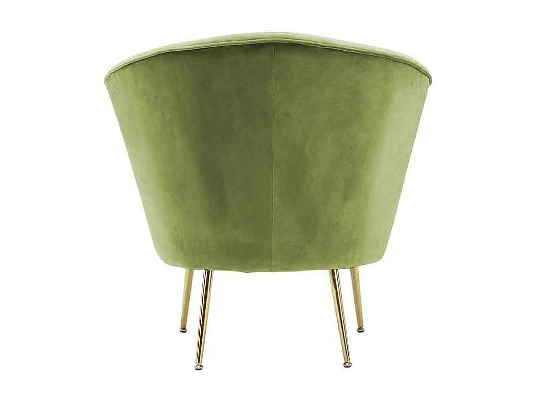 Fauteuil Design en Velours "Poola" 78cm Pistache