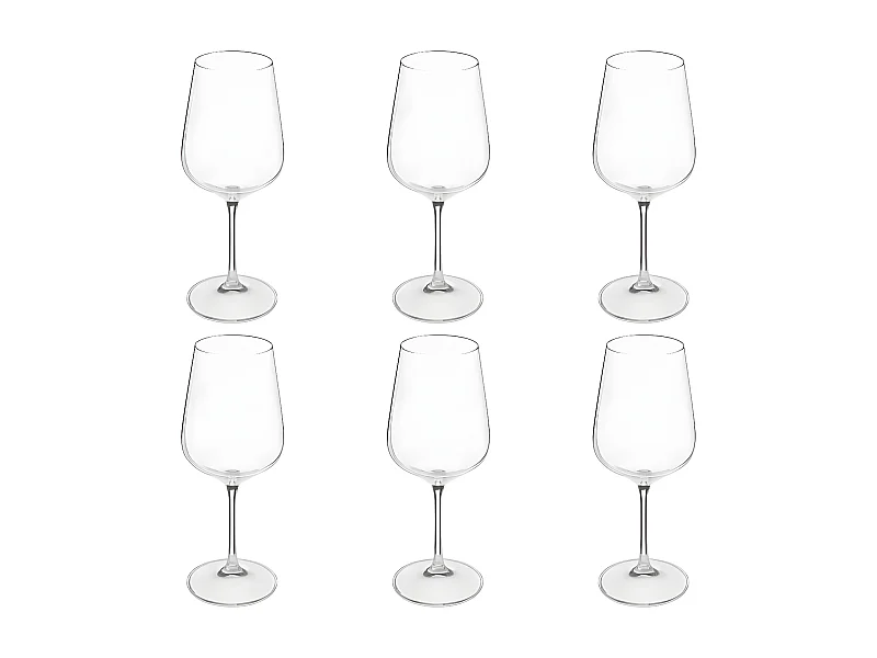 Lot de 6 Verres à Eau "Lena" 45cl Transparent