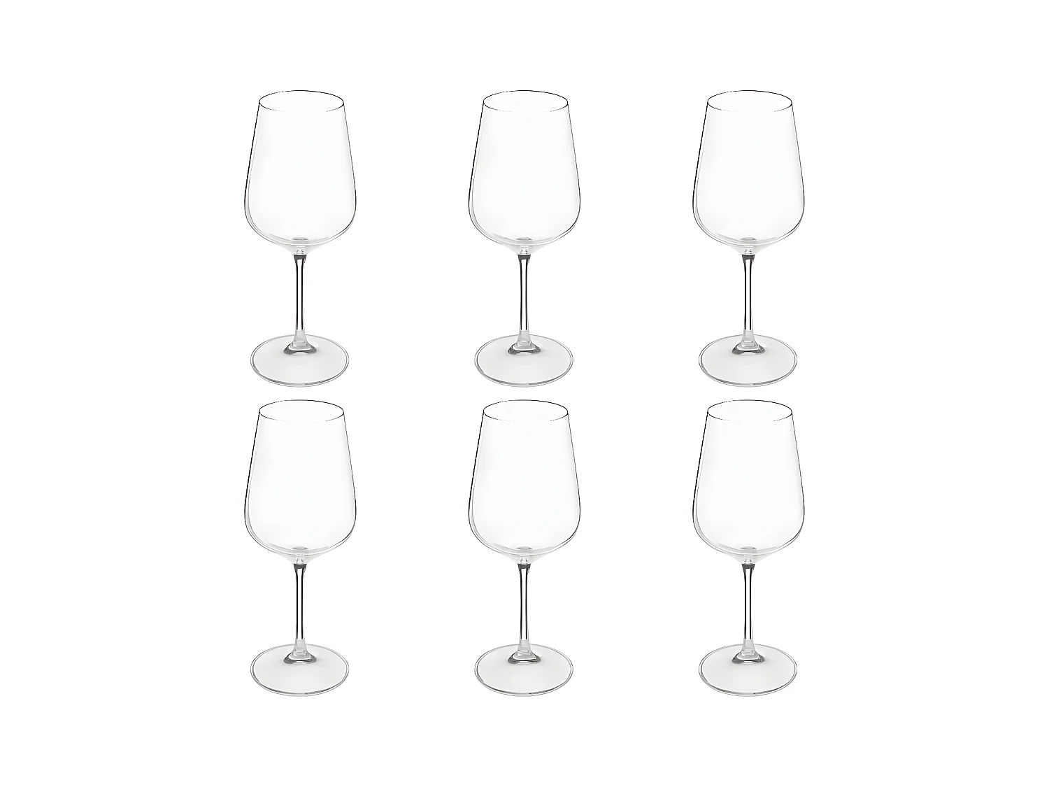 Lot de 6 Verres à Eau "Lena" 45cl Transparent
