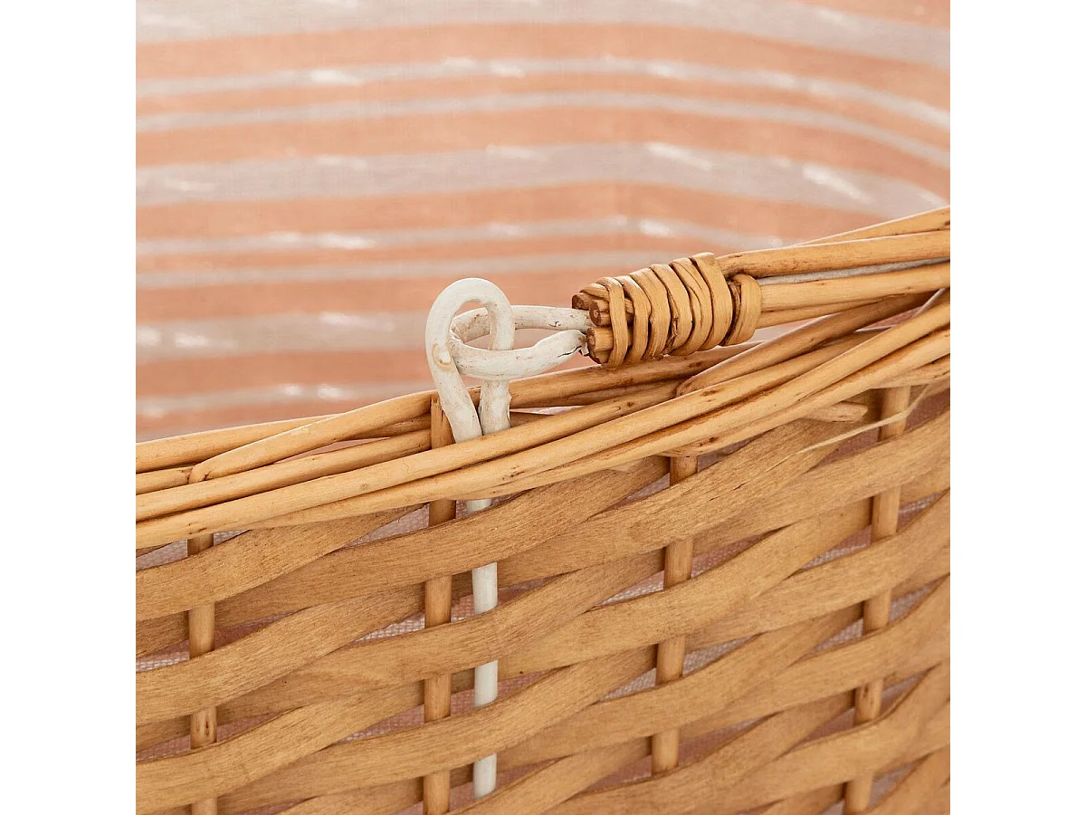 Lot de 3 Paniers de Pique-Nique Enfant "Summer" 36cm Beige