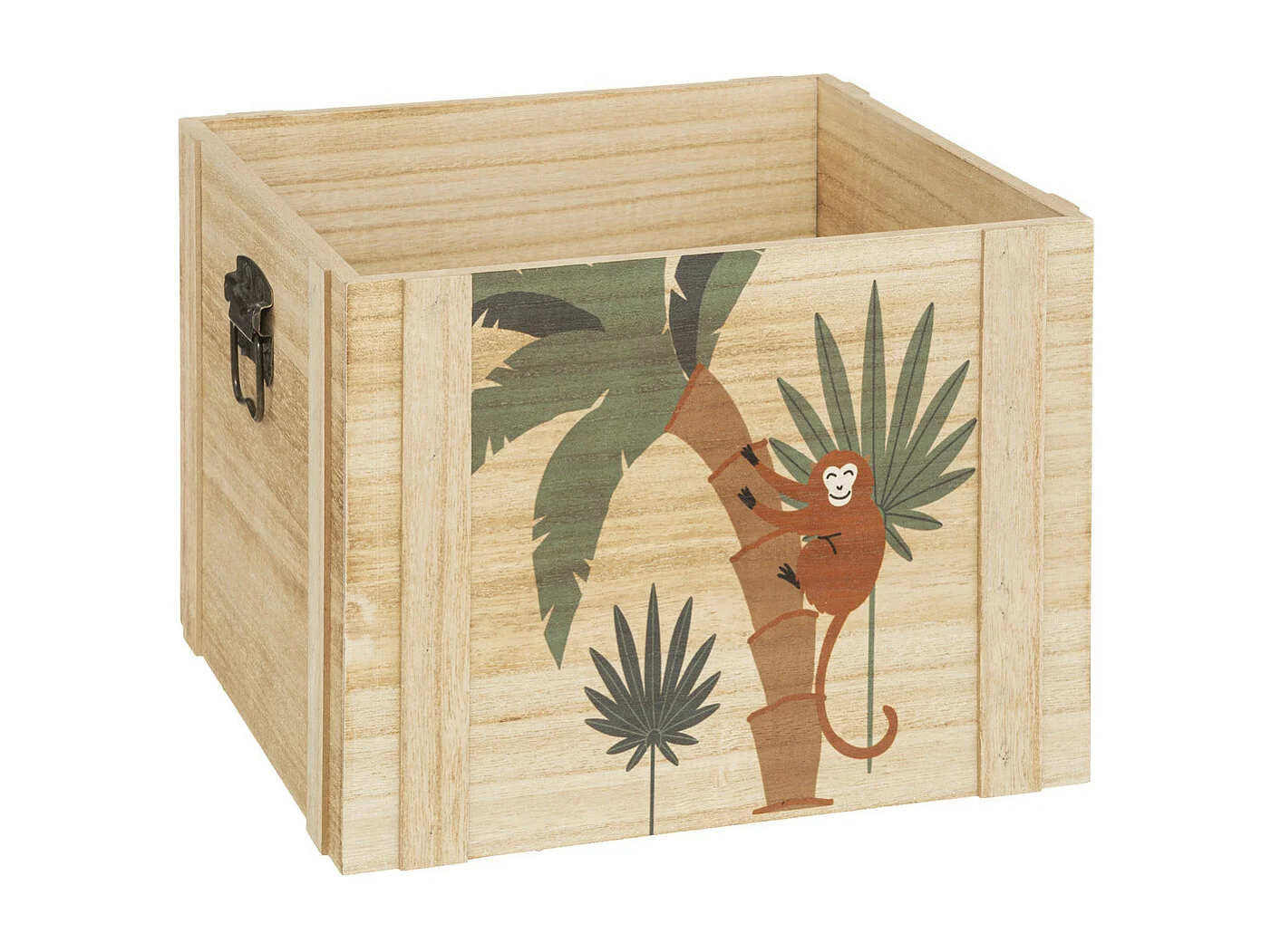 Lot de 3 Cagettes Enfant "Jungle" 34cm Beige