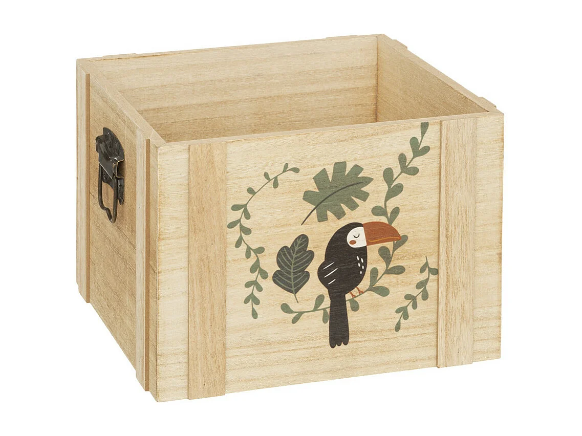 Lot de 3 Cagettes Enfant "Jungle" 34cm Beige