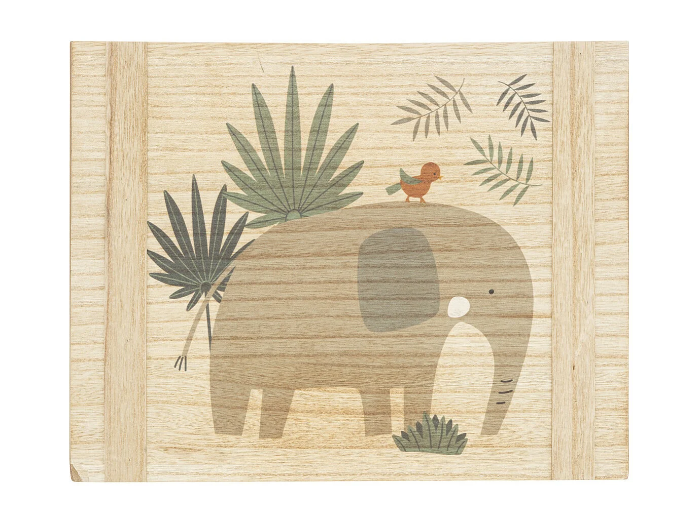 Lot de 3 Cagettes Enfant "Jungle" 34cm Beige