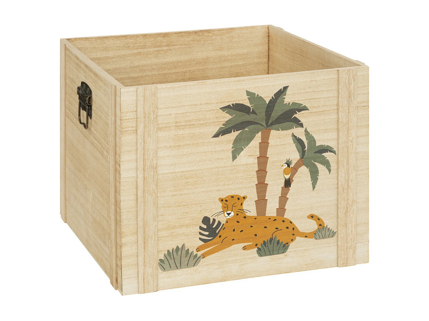 Lot de 3 Cagettes Enfant "Jungle" 34cm Beige