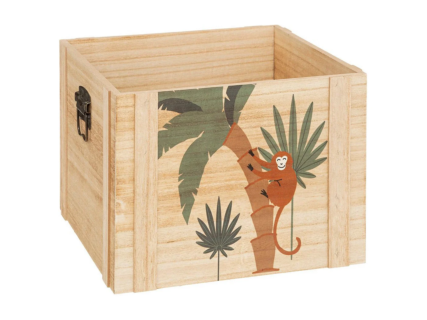 Lot de 3 Cagettes Enfant "Jungle" 34cm Beige