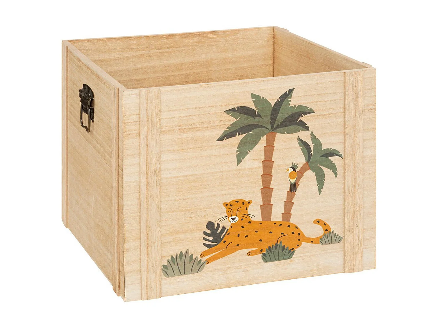 Lot de 3 Cagettes Enfant "Jungle" 34cm Beige