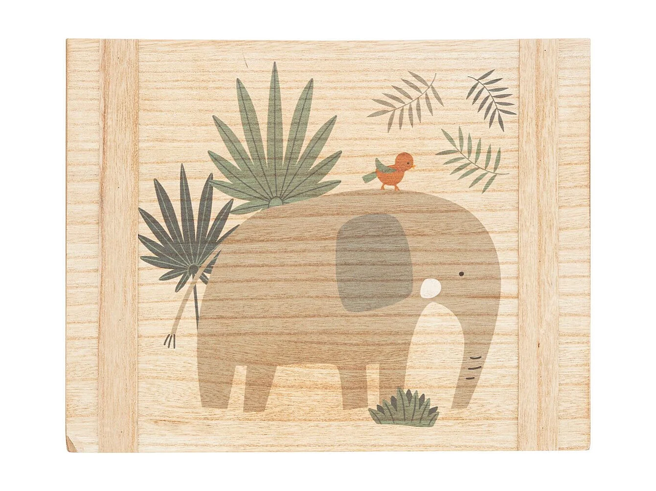 Lot de 3 Cagettes Enfant "Jungle" 34cm Beige