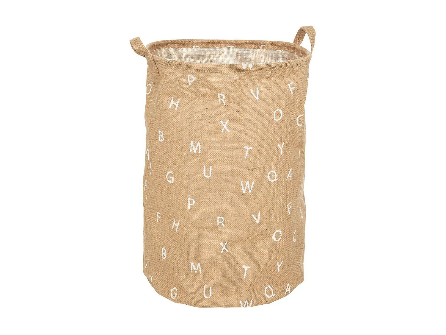 Panier en Jute pour Enfant "Alphabet" 49cm Beige
