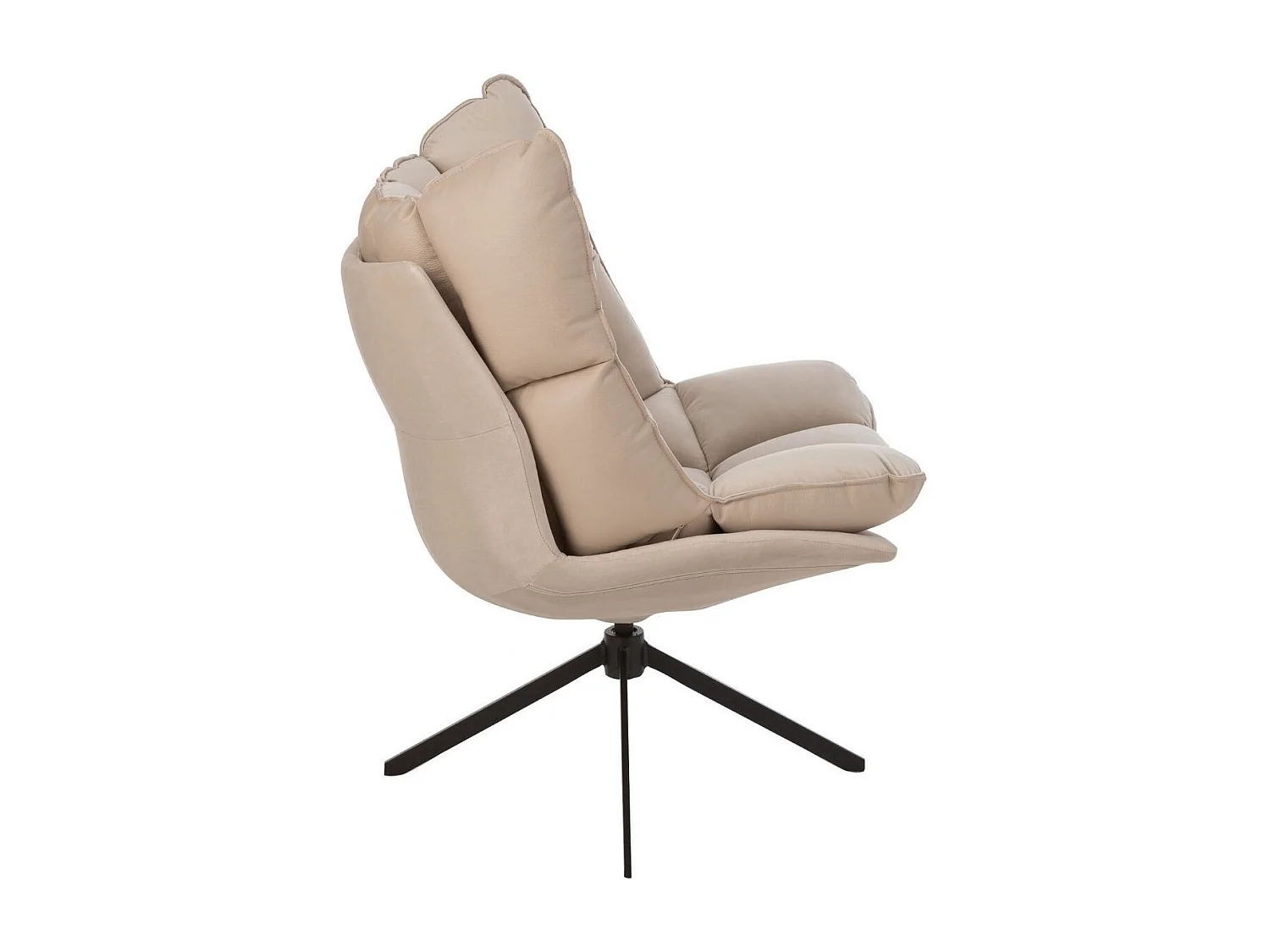 Fauteuil Design Avec Coussin "Relax" 92cm Beige