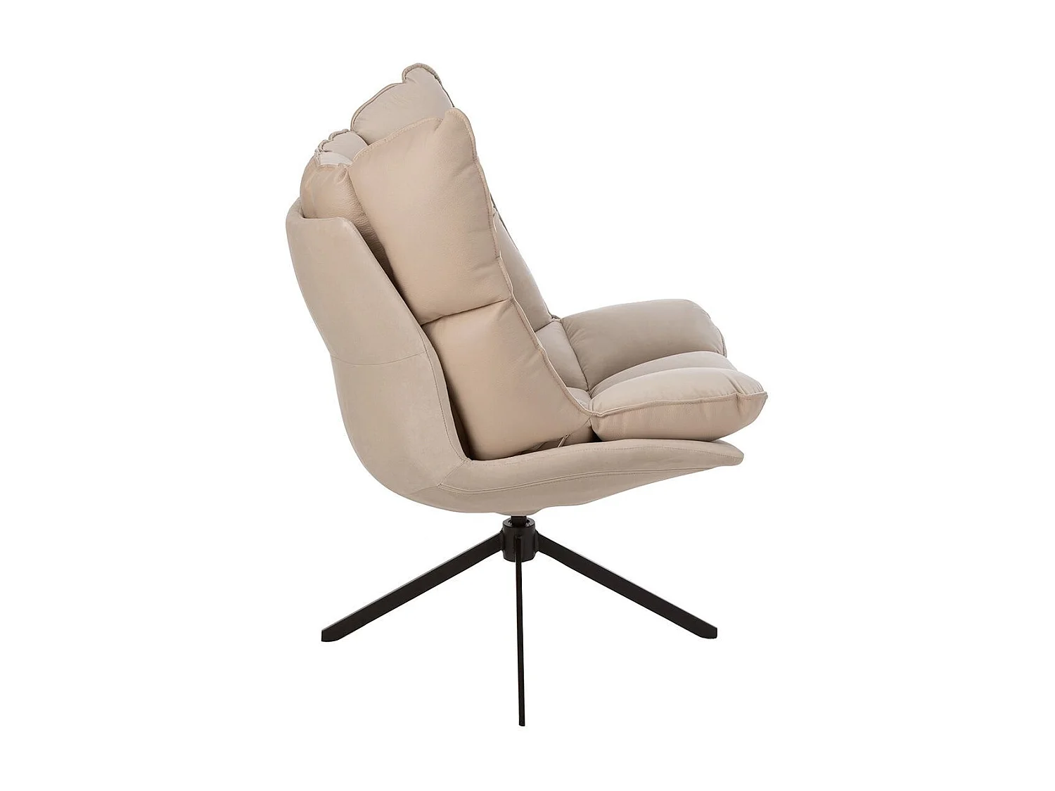 Fauteuil Design Avec Coussin "Relax" 92cm Beige