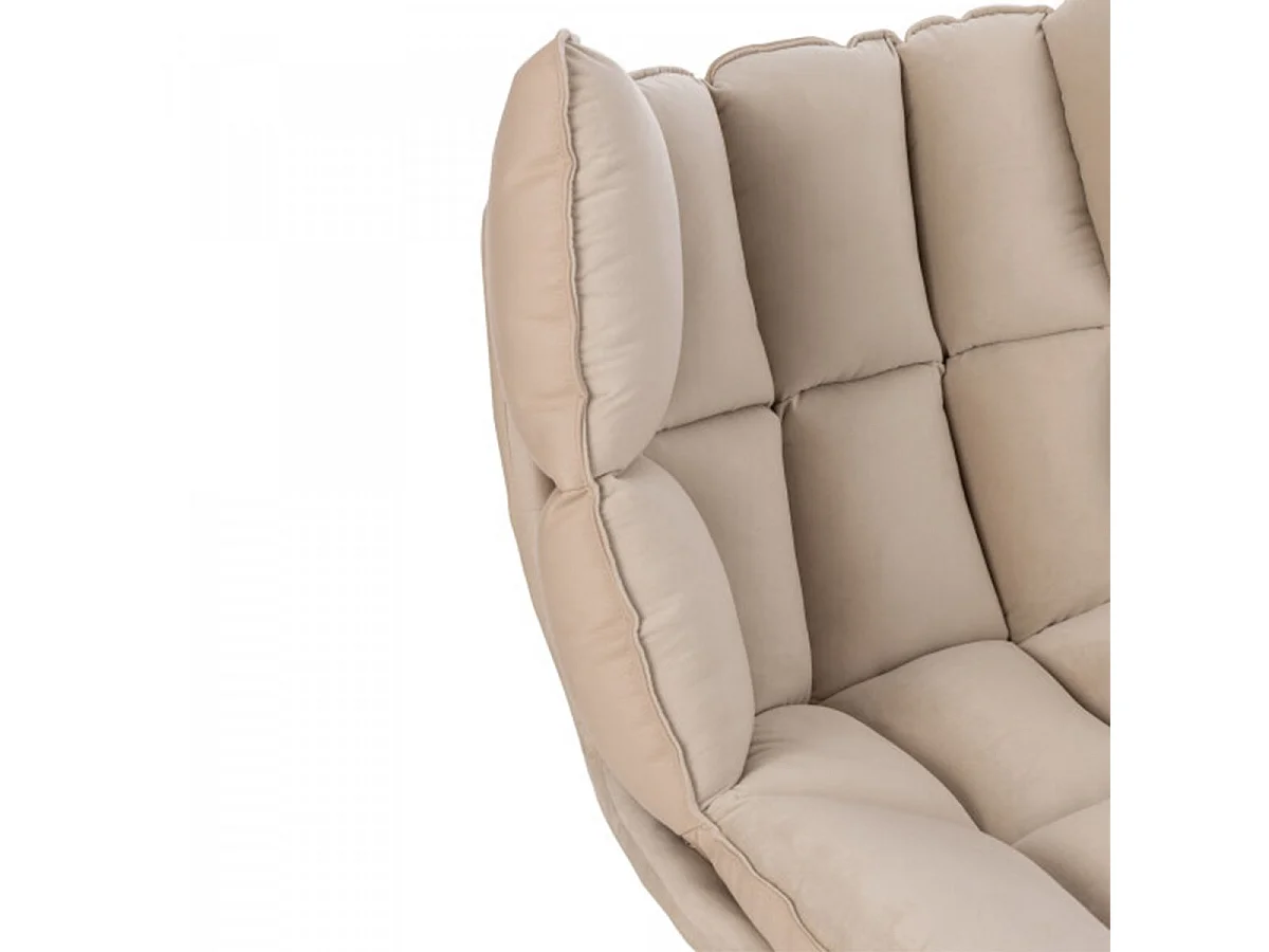 Fauteuil Design Avec Coussin "Relax" 92cm Beige