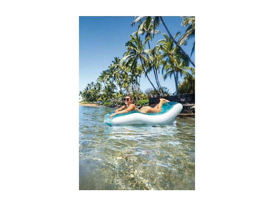 Matelas Gonflable Lounge "Lagon" 191cm Bleu