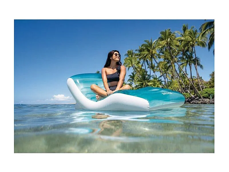 Matelas Gonflable Lounge "Lagon" 191cm Bleu