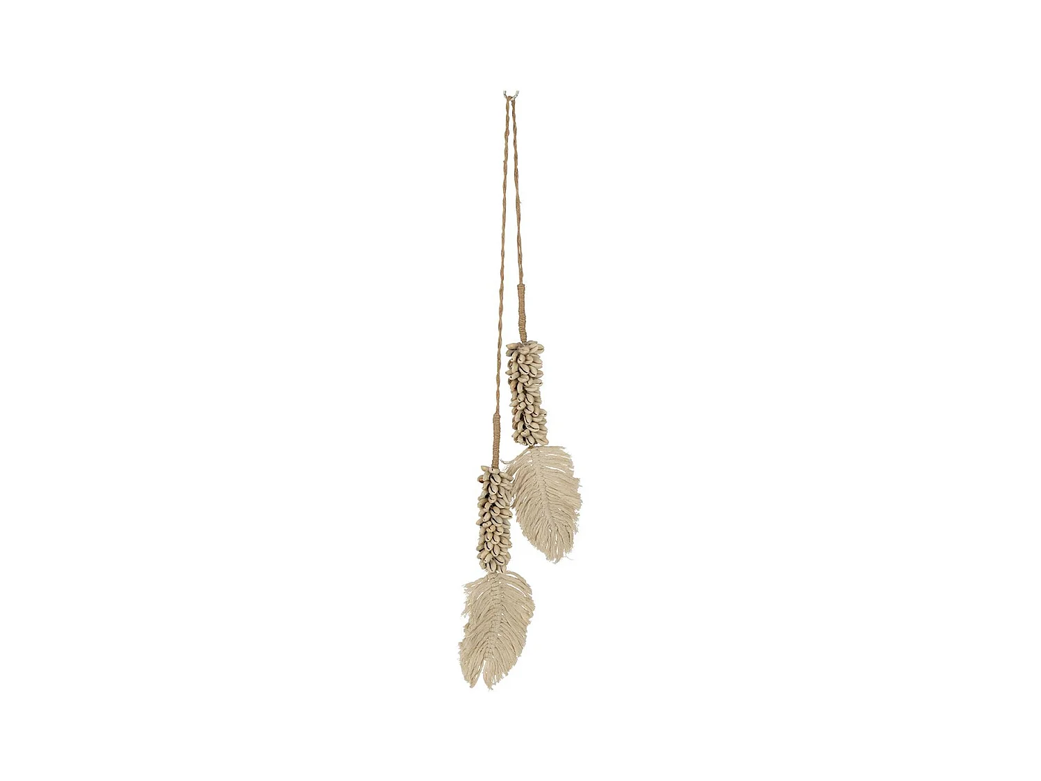 Décoration Coquillages à Suspendre "Cauris" 66cm Beige
