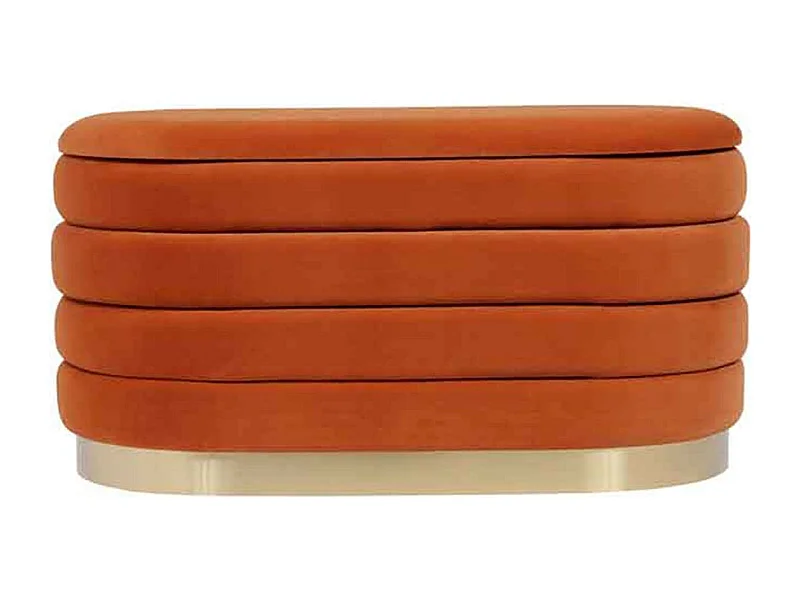 Banc & Coffre de Rangement "Aiden" 80cm Orange