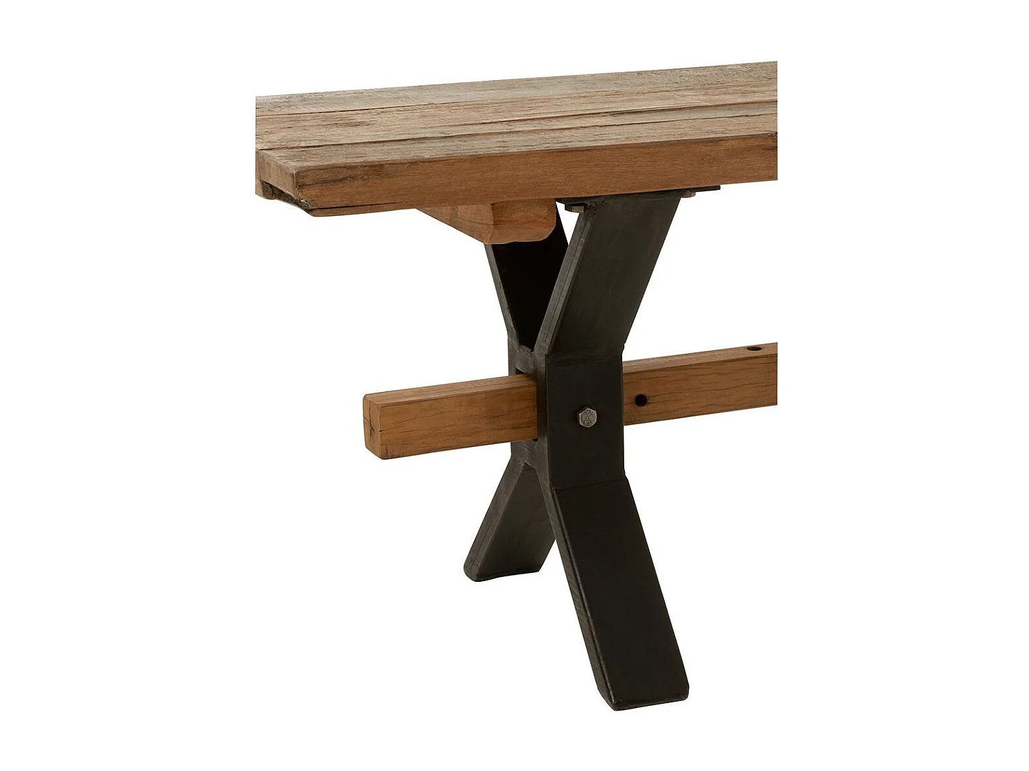 Banc en Bois Vieilli "Fannie" 180cm Marron