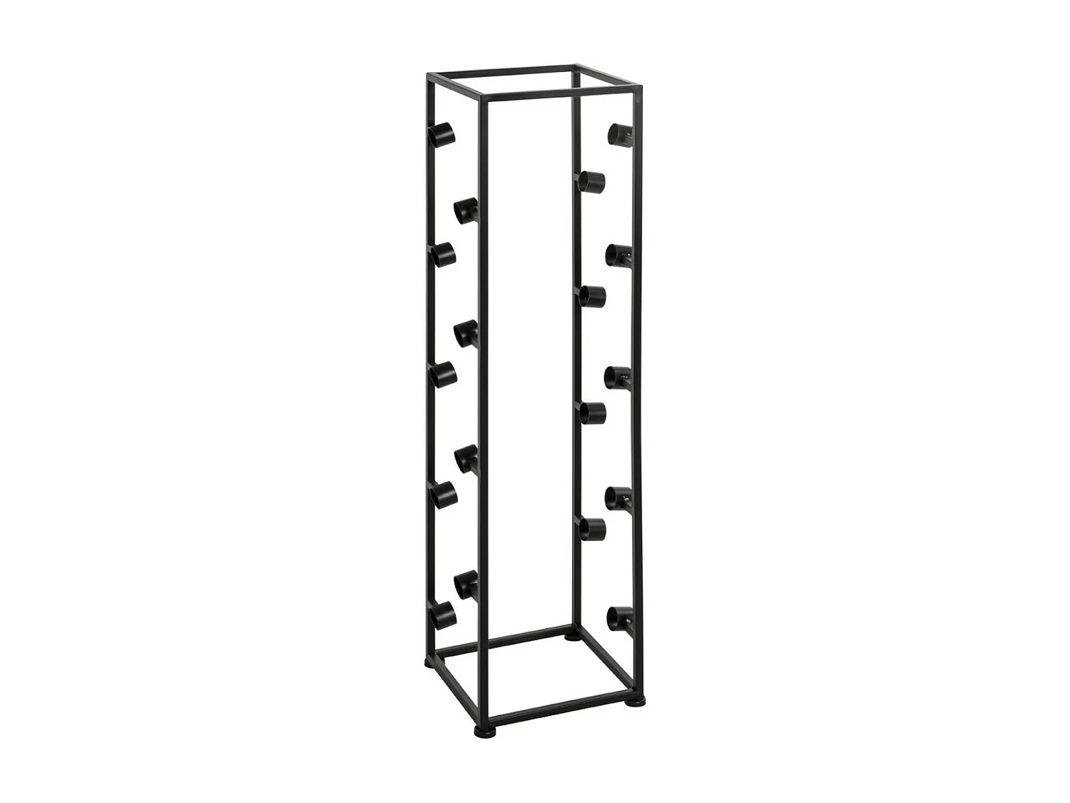 Range-Bouteilles "18 Compartiments" 104cm Noir