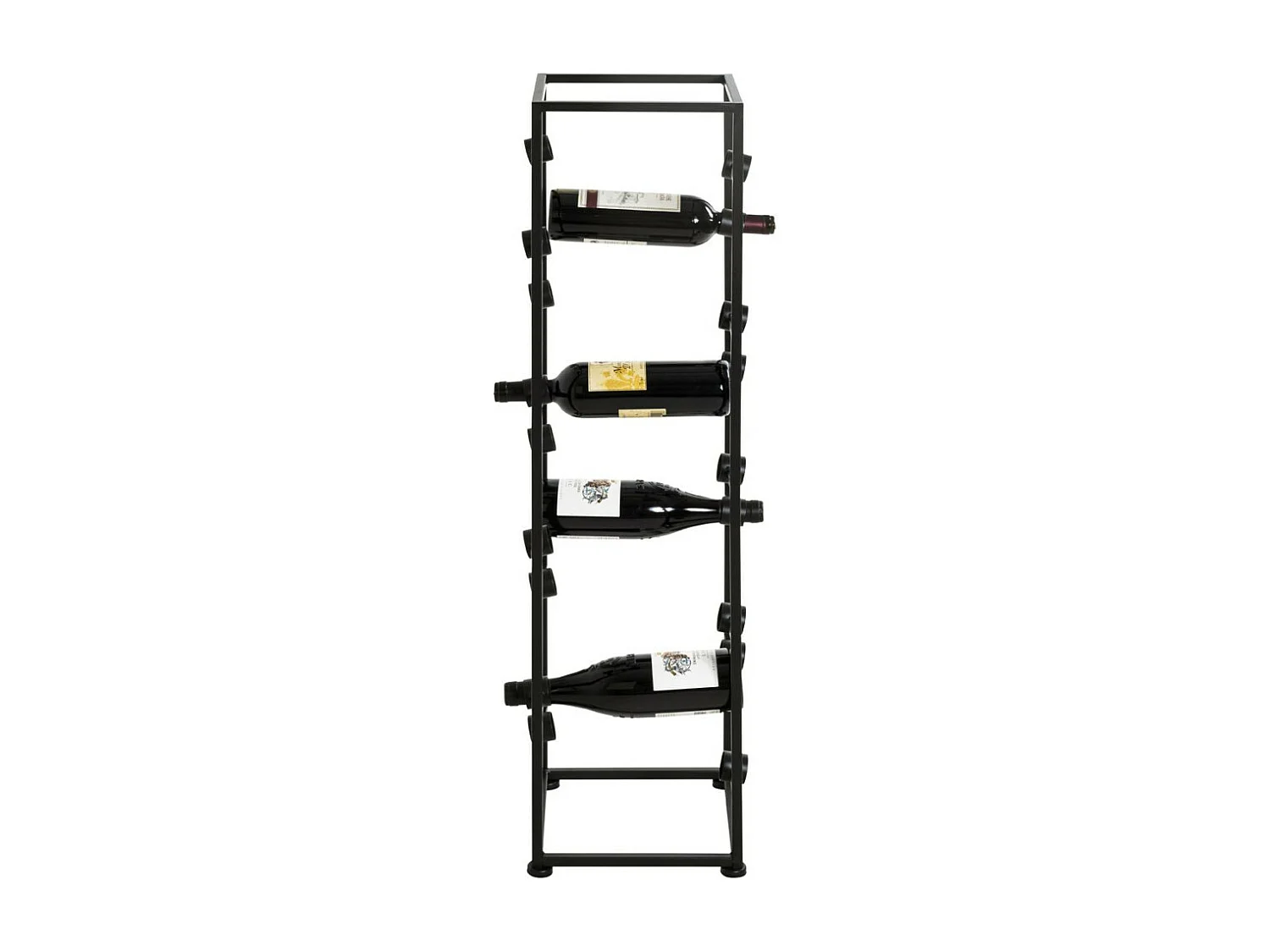 Range-Bouteilles "18 Compartiments" 104cm Noir