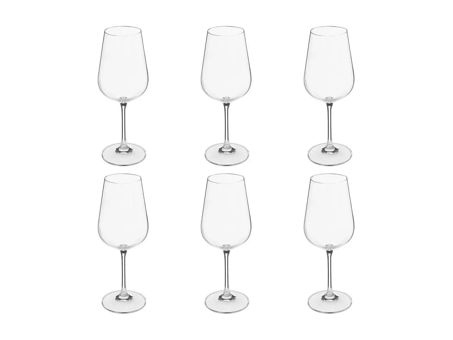 Lot de 6 Verres à Vin "Lena" 36cl Transparent