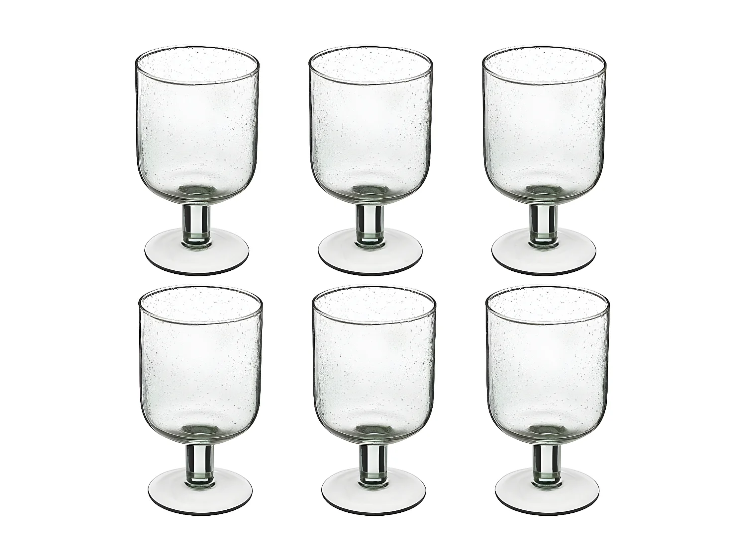Lot de 6 Verres à Vin "Naia" 35cl Vert