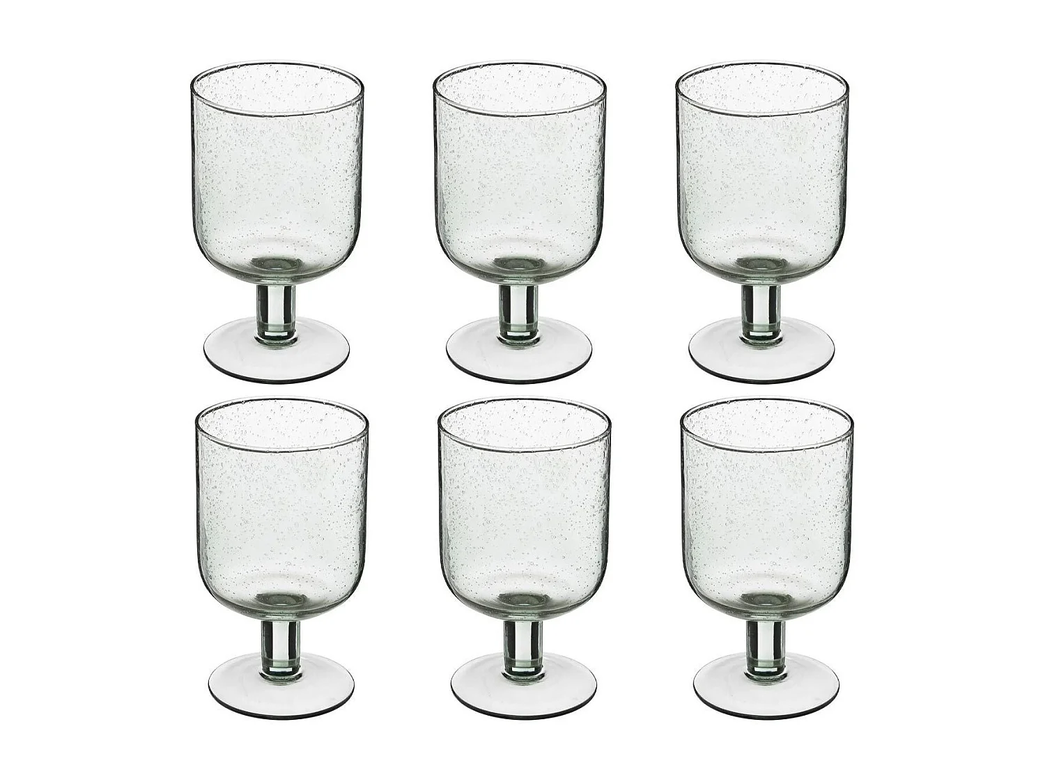 Lot de 6 Verres à Vin "Naia" 35cl Vert
