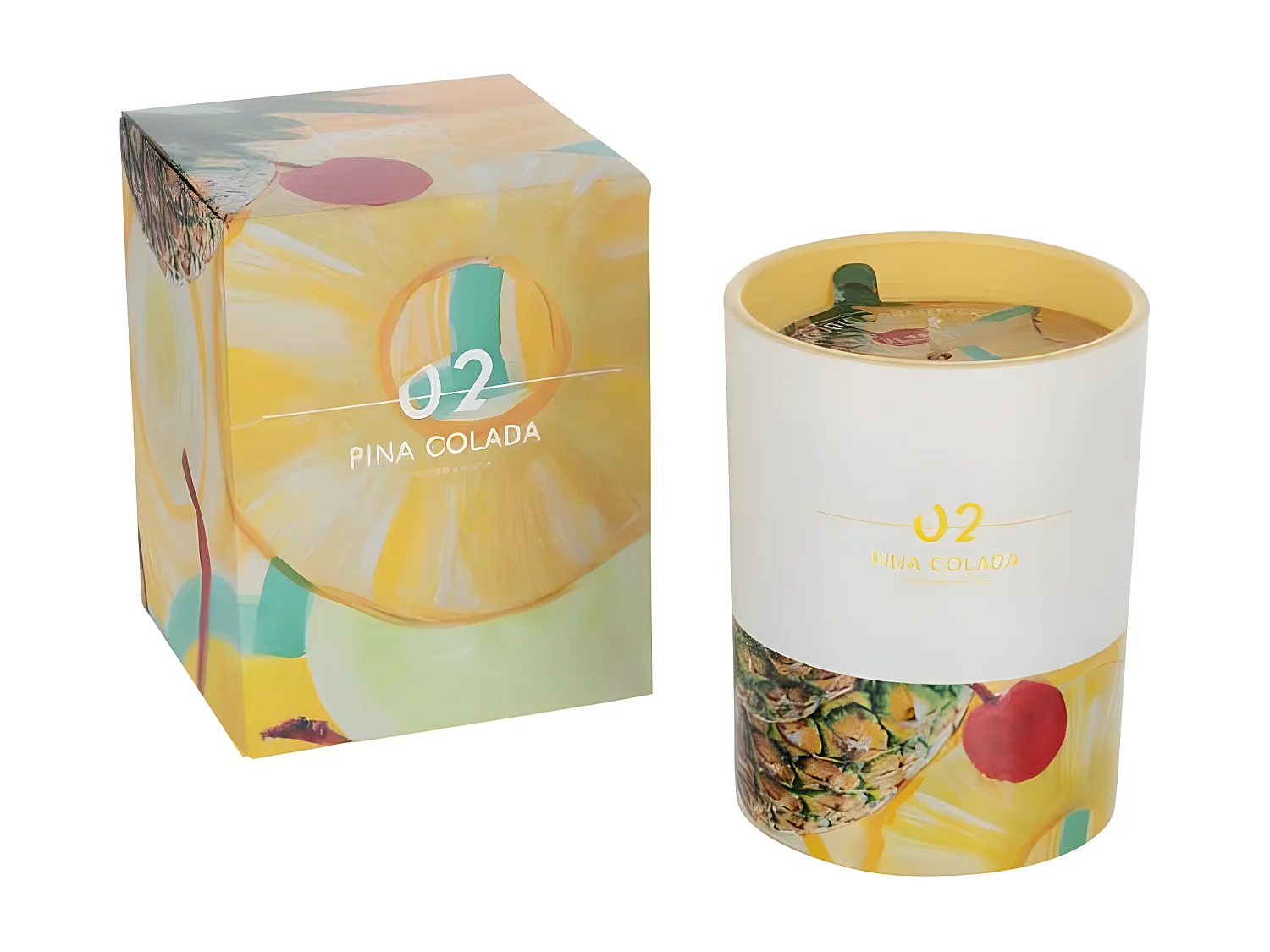 Bougie Parfumée "Cocktail" 11cm Pina Colada