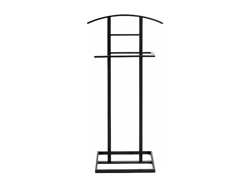 Valet en métal noir - H101 cm