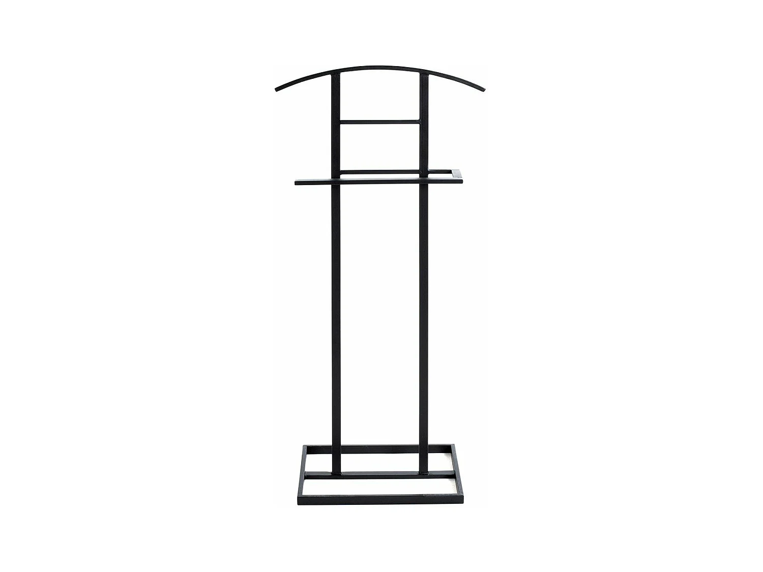 Valet en métal noir - H101 cm