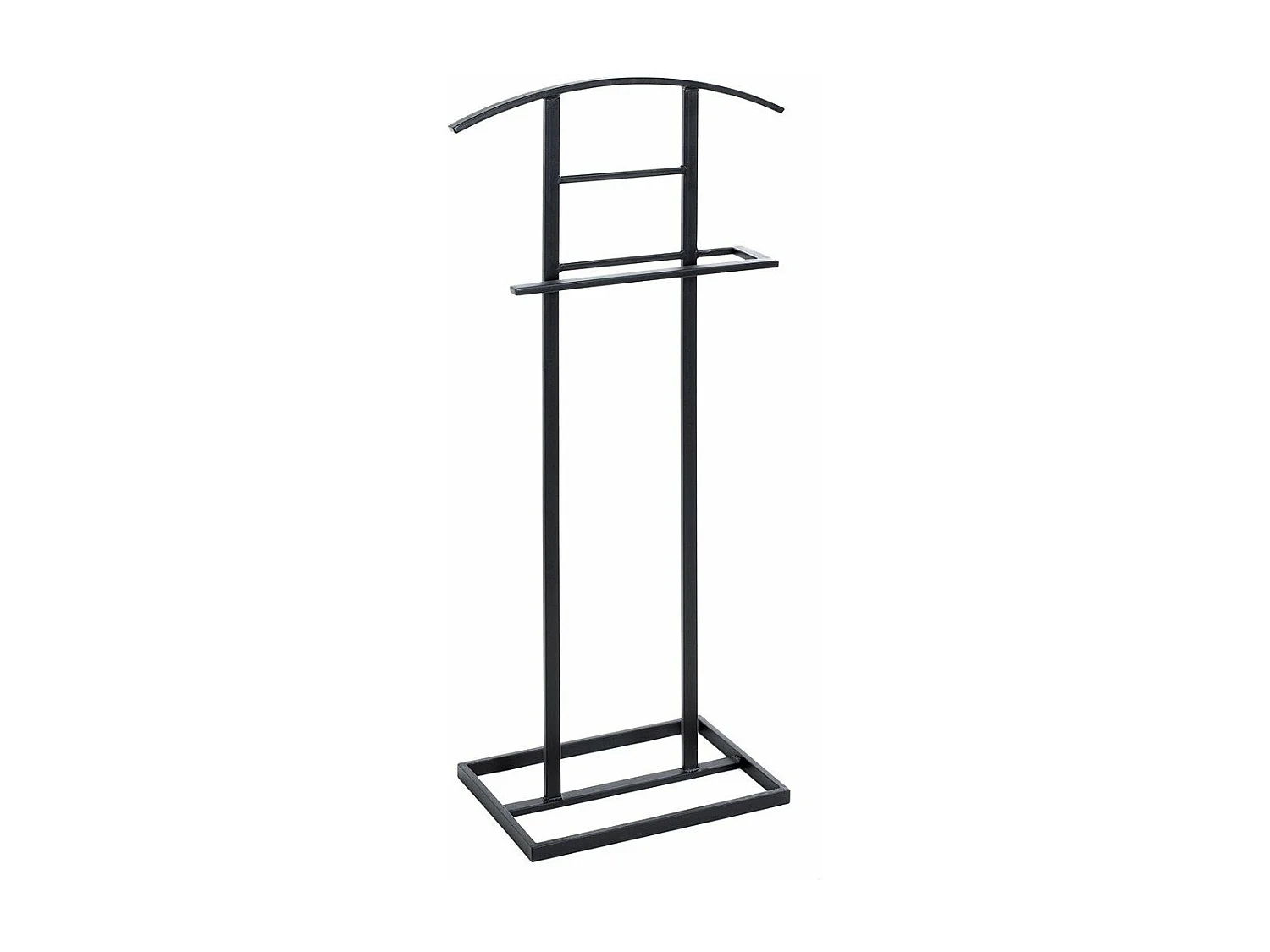 Valet en métal noir - H101 cm