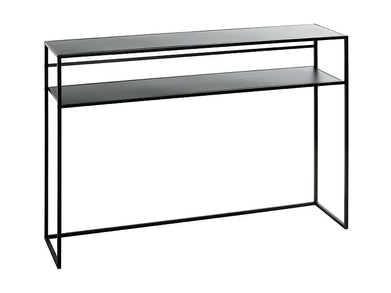 Console Design en Métal "Mino" 112cm Noir Laqué