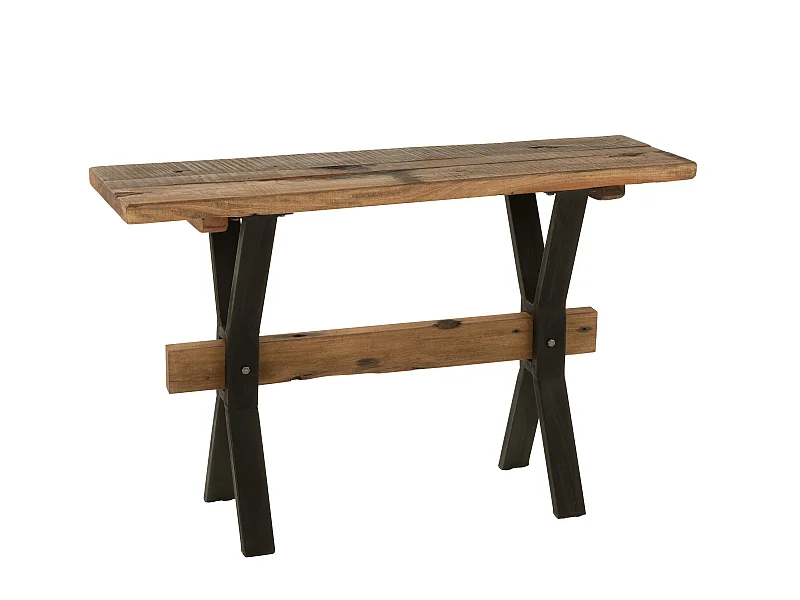 Console en Bois Vieilli "Fannie" 120cm Marron