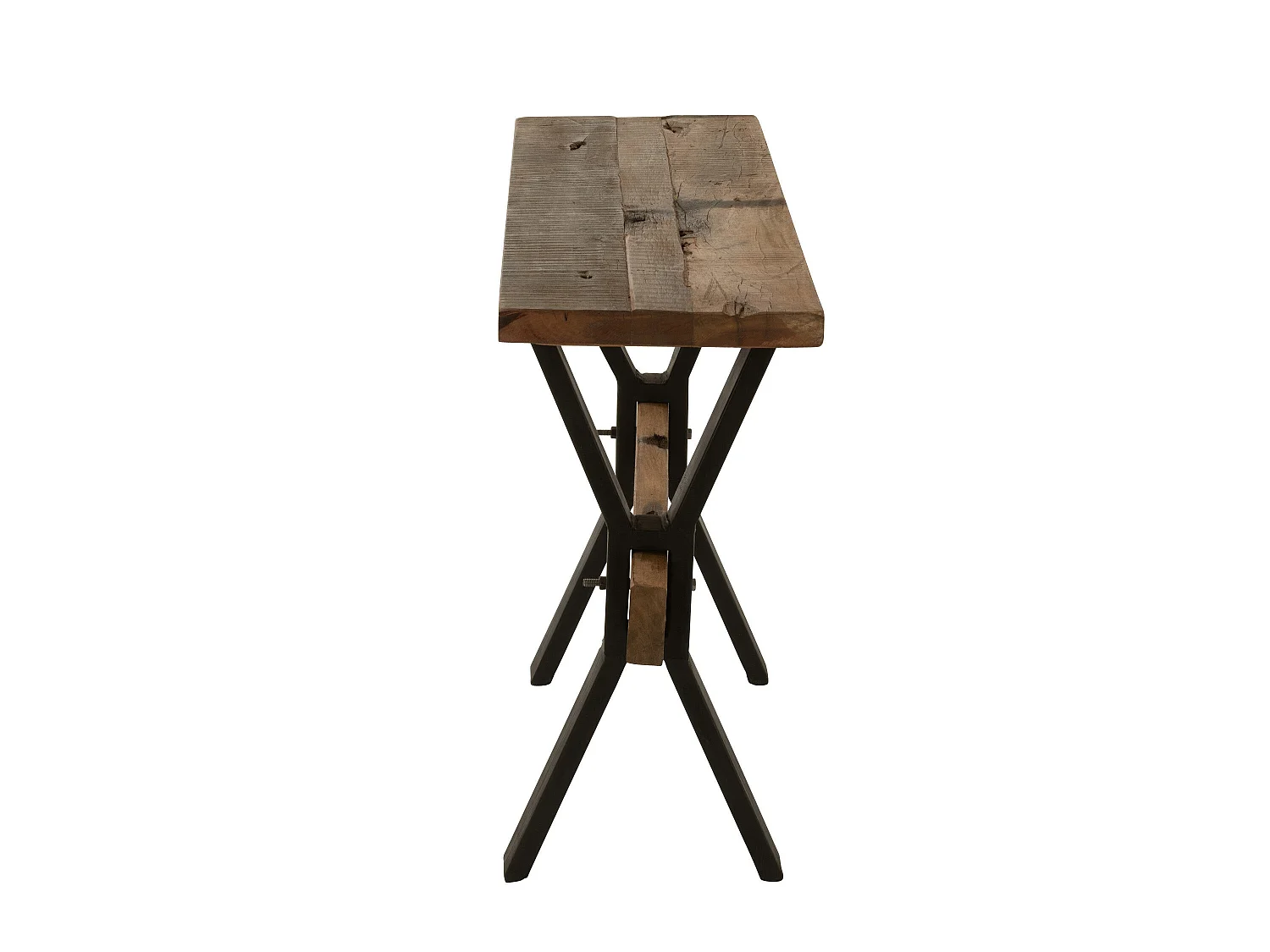 Console en Bois Vieilli "Fannie" 120cm Marron