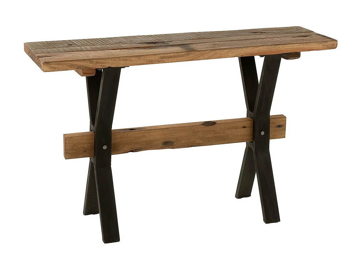 Console en Bois Vieilli "Fannie" 120cm Marron