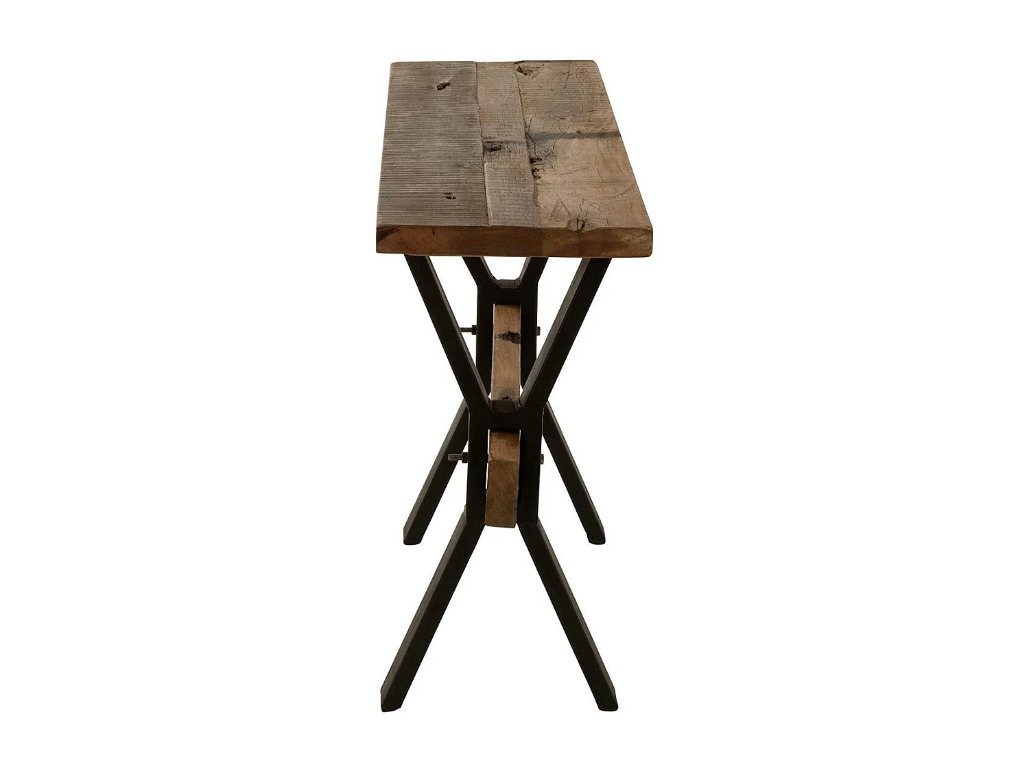 Console en Bois Vieilli "Fannie" 120cm Marron