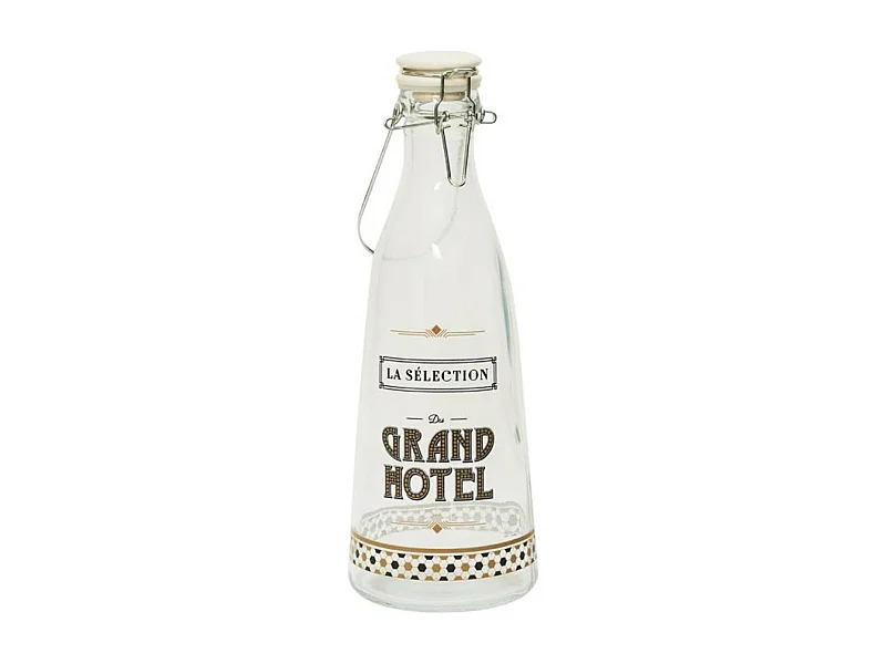 Bouteille en Verre "Grand Hôtel" 1L Transparent