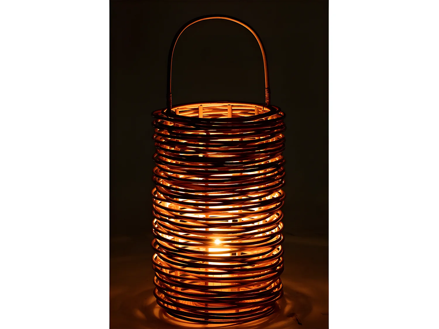 Lanterne en Rotin "Isa" 59cm Naturel