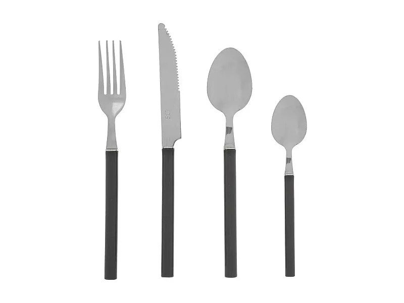 Ménagère 24 Pièces "Indonésie" 27cm Gris