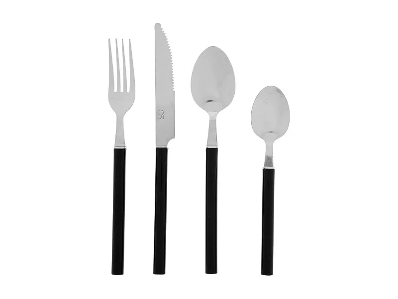 Ménagère 24 Pièces "Indonésie" 27cm Noir