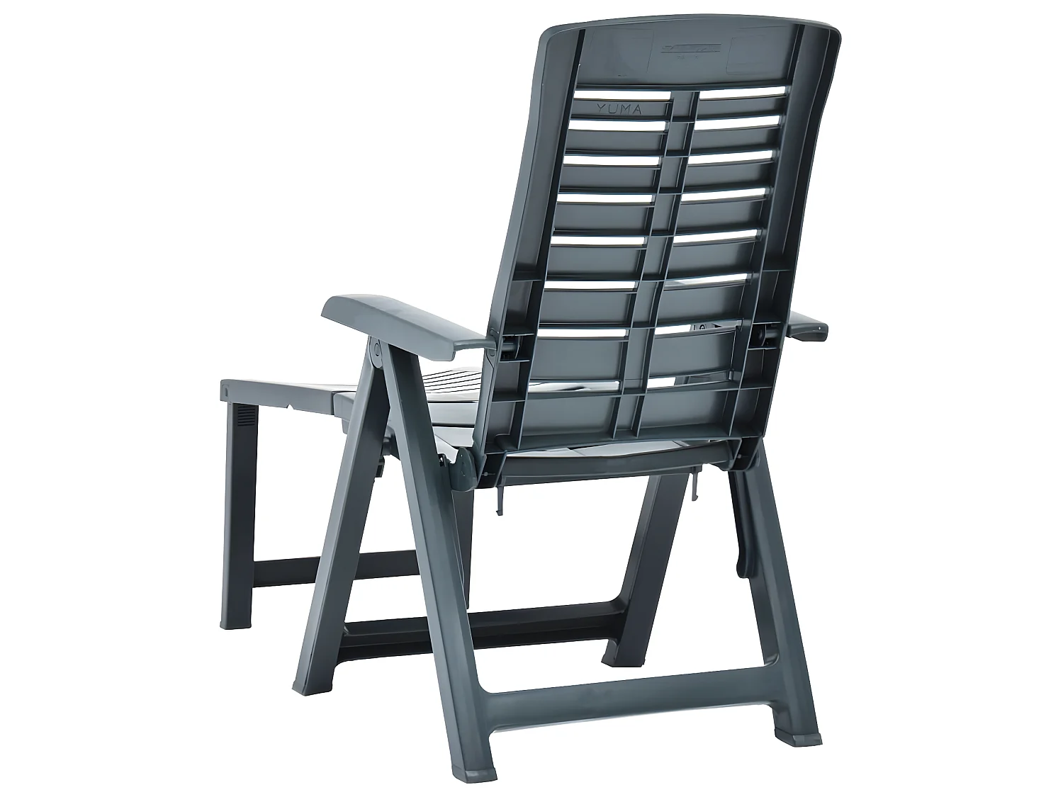 Chaise longue pliable Plastique Vert