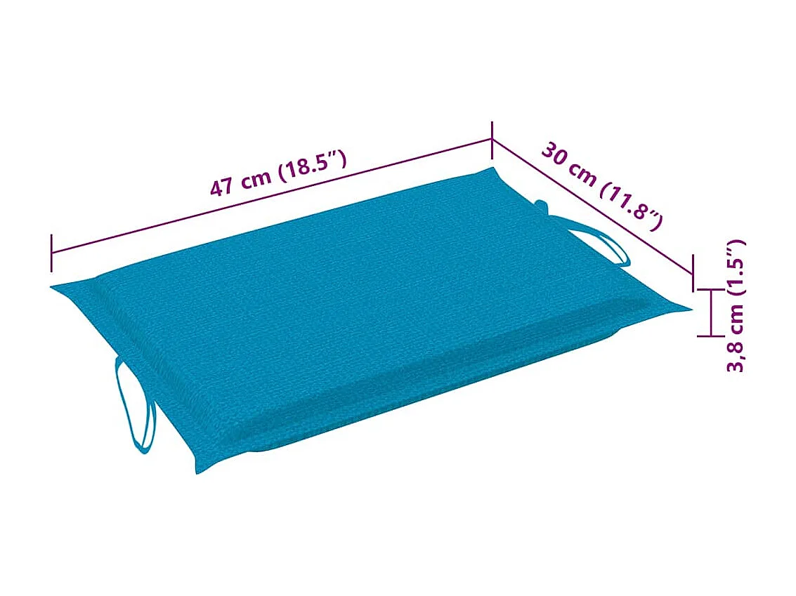 Espreguiçadeiras com almofadões 2 pcs madeira de acácia maciça